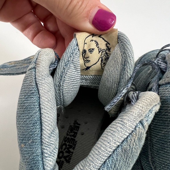 Kids adidas Originals X Jeremy Scott Denim Wings Toddler Shoes Size 8 U.S. - Picture 8 of 11